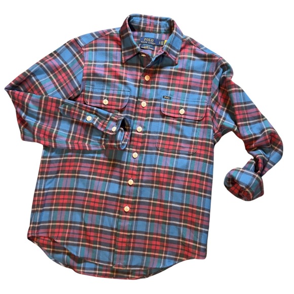 Polo by Ralph Lauren Classic Fit Performance Flannel Shirt - Picture 14 of 16